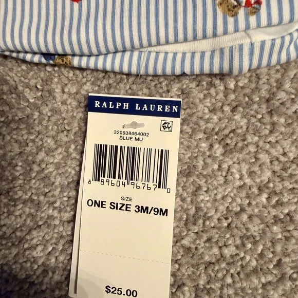 Ralph Lauren Kids Blue Striped Hat - Picture 2 of 4